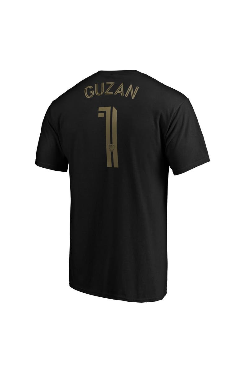 FANATICS Men's Fanatics Branded Brad Guzan Black Atlanta United FC Authentic Stack Player Name & Number T-Shirt, Alternate, color, Black