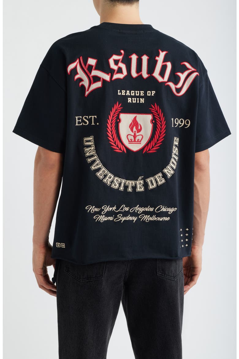 League Ekcess Oversize Graphic T-Shirt, Alternate, color, BLACK