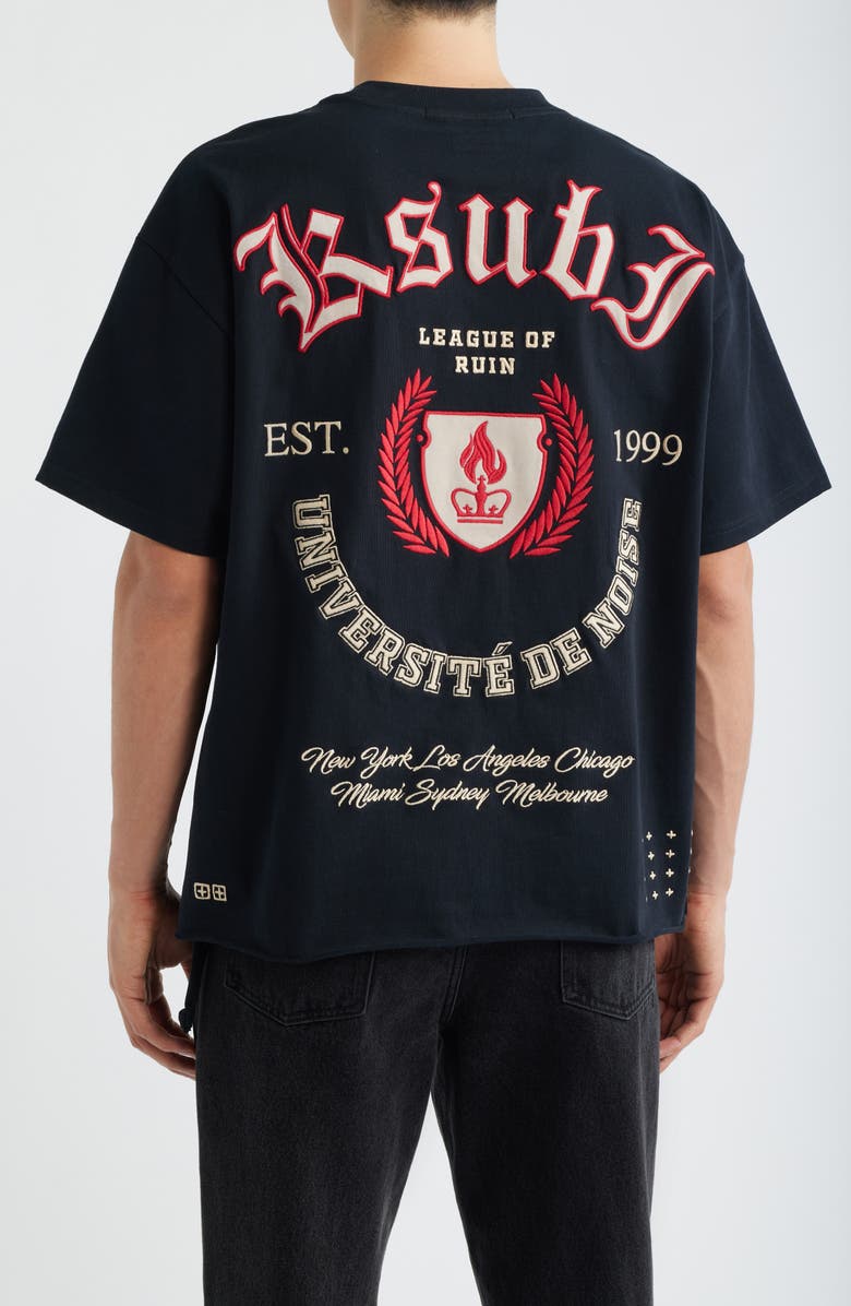 Ksubi League Ekcess Oversize Graphic T-Shirt, Alternate, color, Black