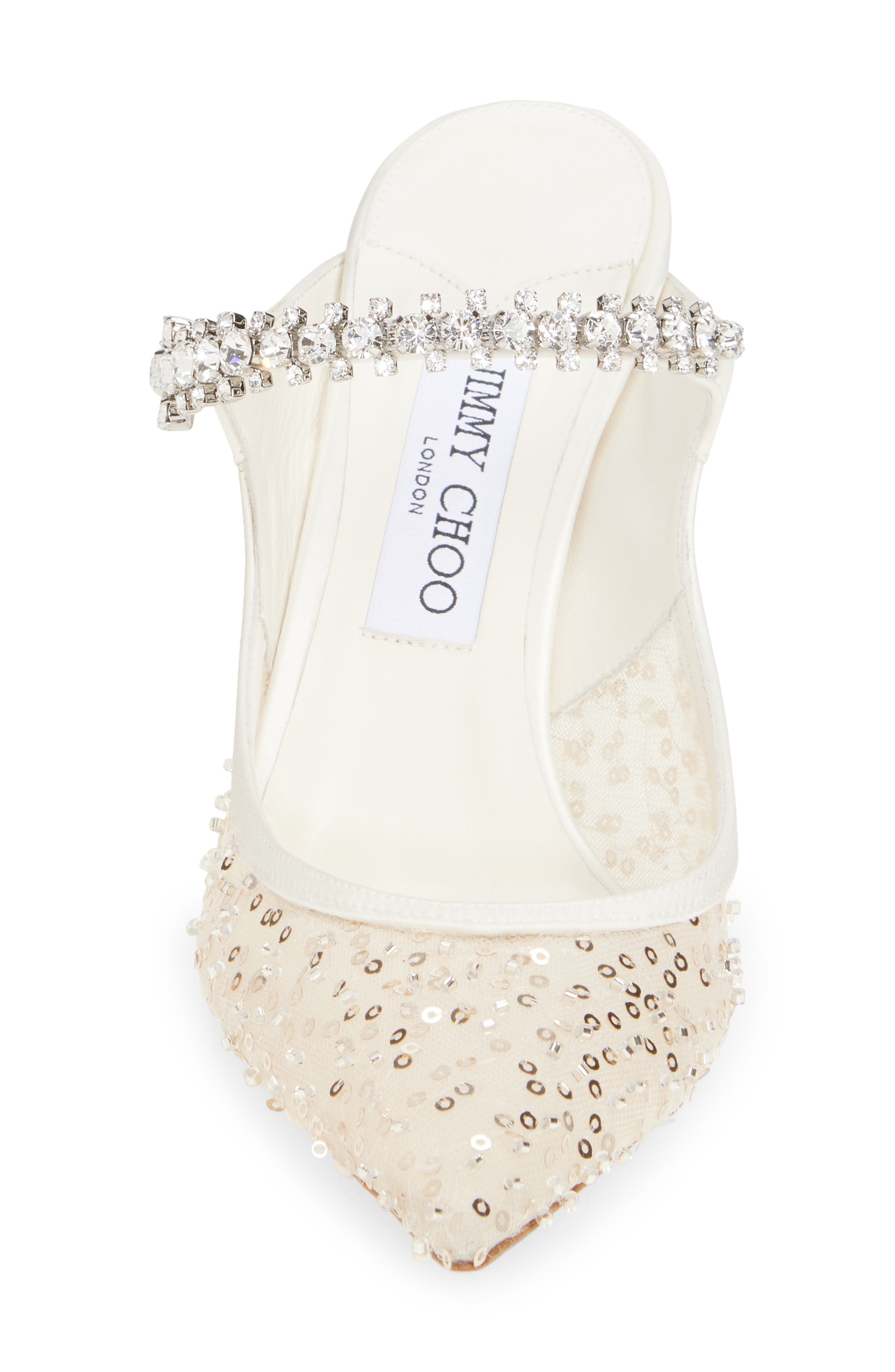 Jimmy Choo Bing Pointed Toe Mule, Alternate, color, Ivory