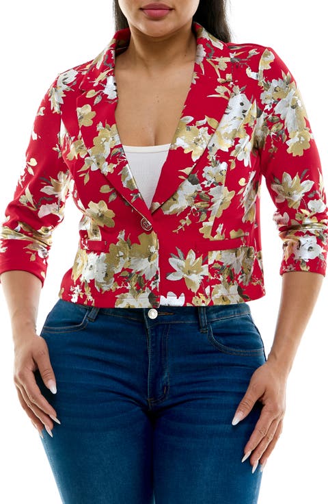 Cropped Single Button Bolero