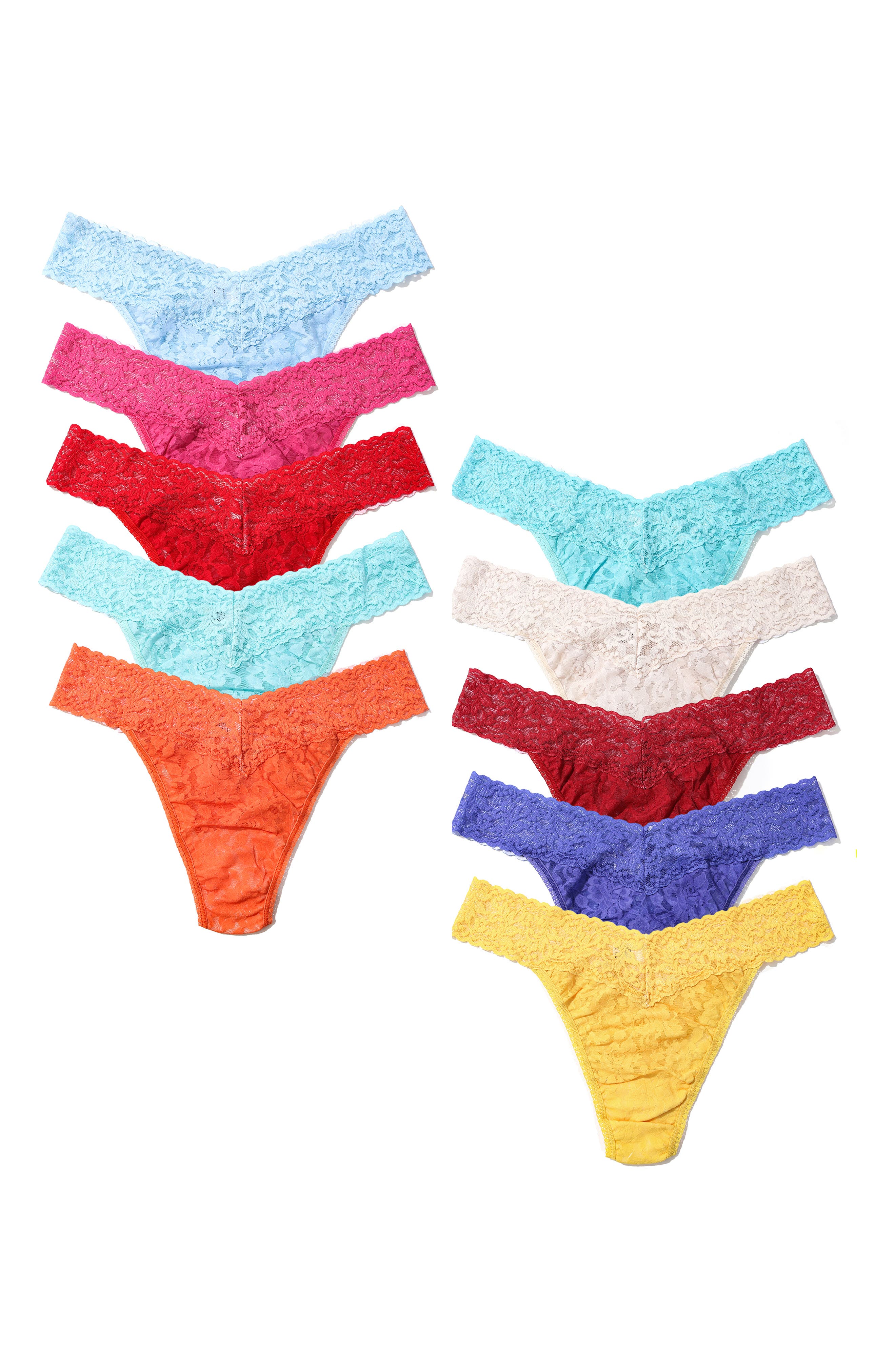 Hanky Panky x Pantone® Color of the Year 10-Pack Original Rise Thongs ...