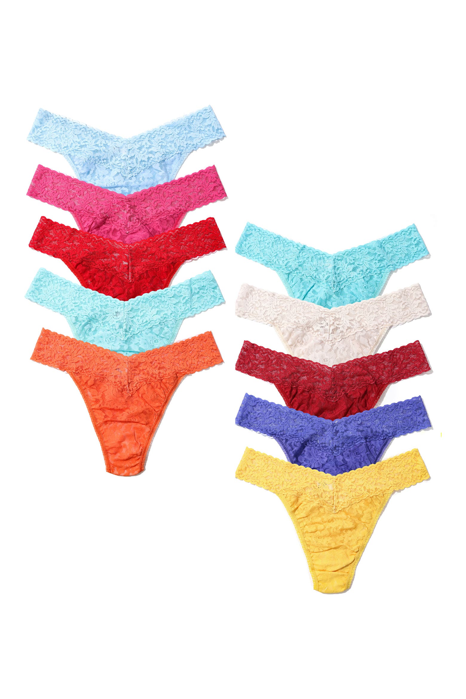 Hanky Panky x Pantone® Color of the Year 10-Pack Original Rise Thongs ...