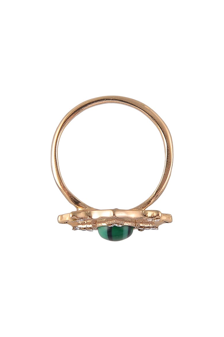 Stone Round Cocktail Ring, Alternate, color, GREEN