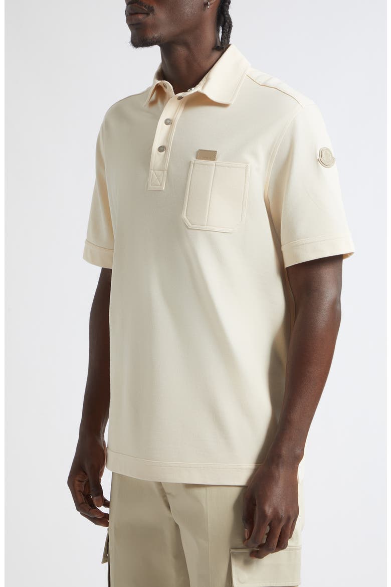 Cotton Piqué Polo, Alternate, color, IVORY