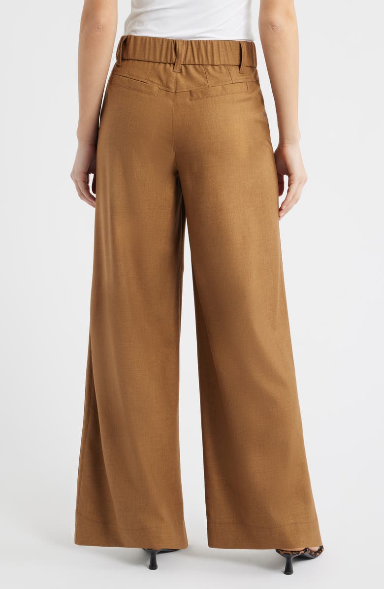 Wit & Wisdom Skyrise Side Seam Straight Leg Pants, Alternate, color, Butter Toffee