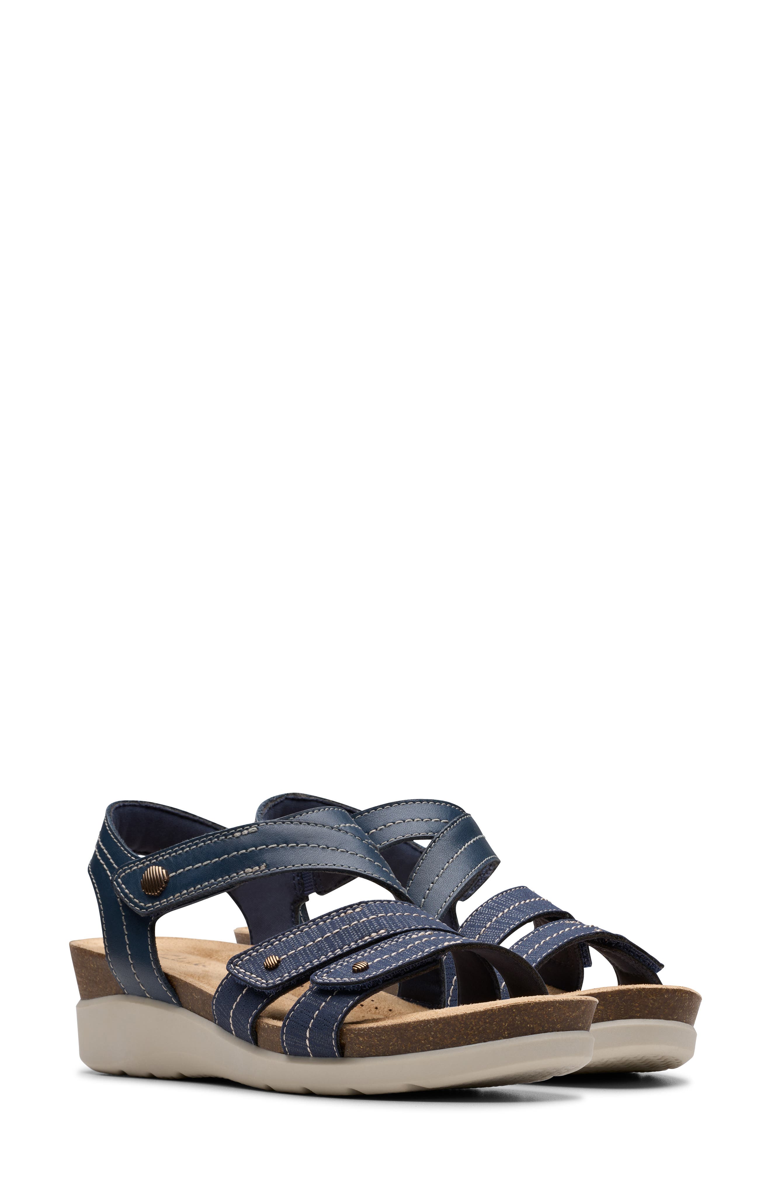 Clarks<sup>®</sup> Calenne Clara Wedge Sandal, Alternate, color, 