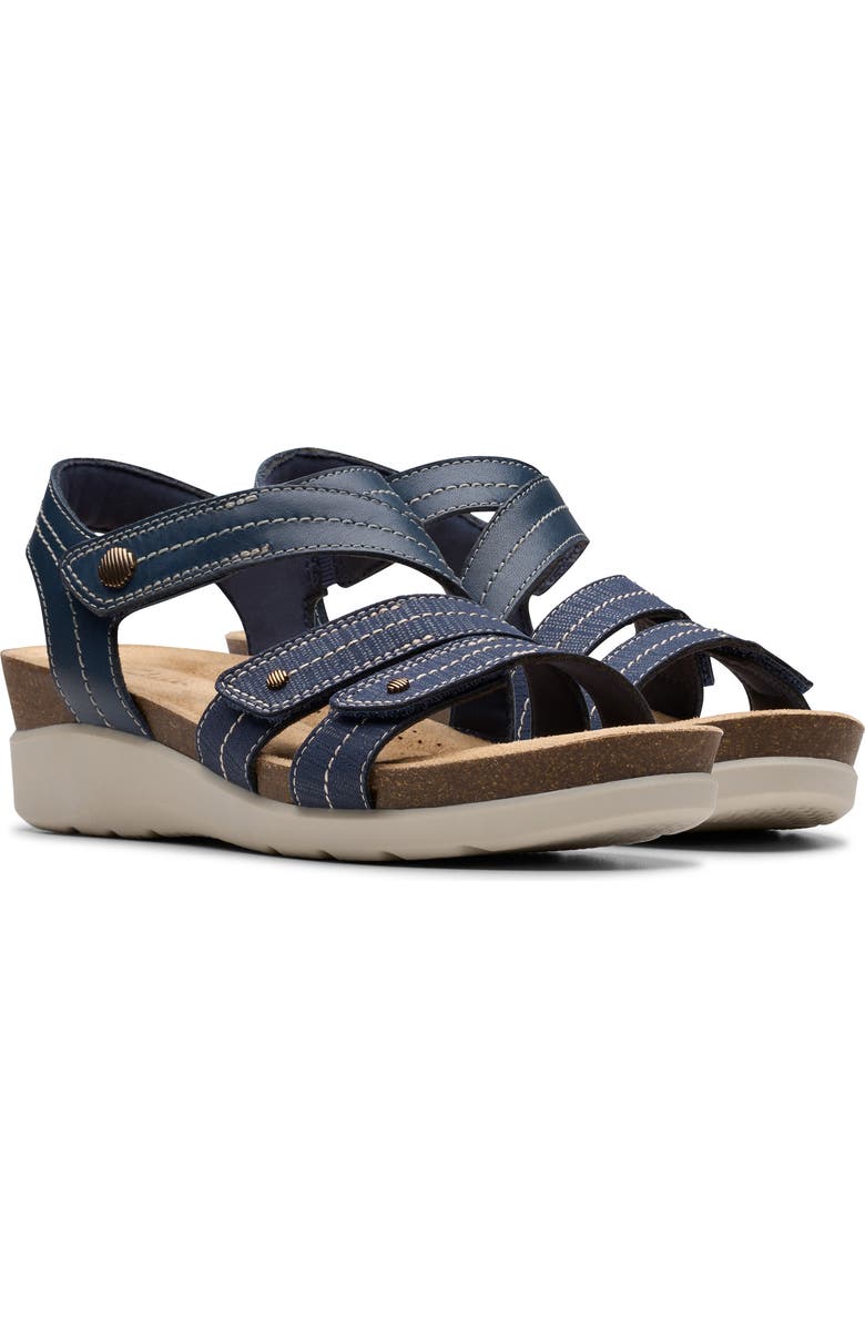 Clarks<sup>®</sup> Calenne Clara Wedge Sandal, Alternate, color,