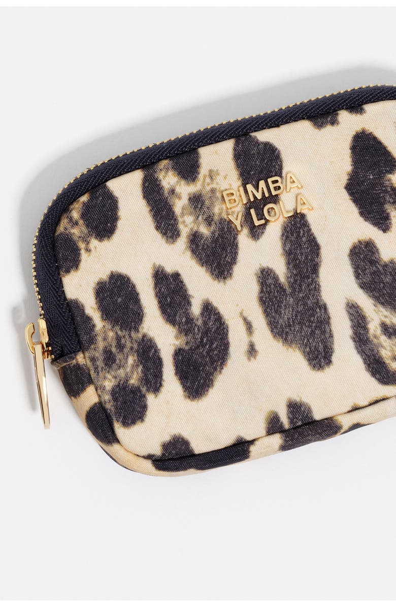 Bimba y Lola Leopard Coin Purse, Alternate, color, Leopard Natural