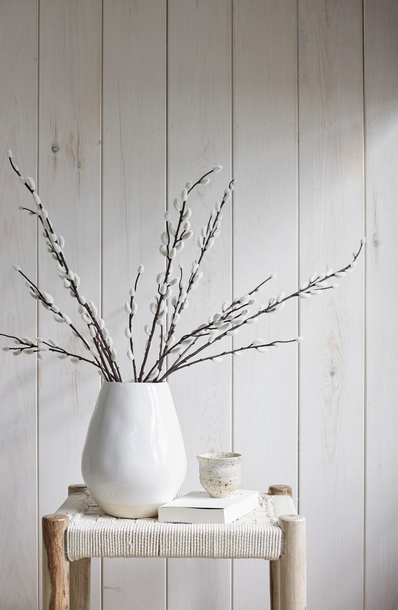 The White Company Set of 5 Faux Pussy Willow Branches, Alternate, color,