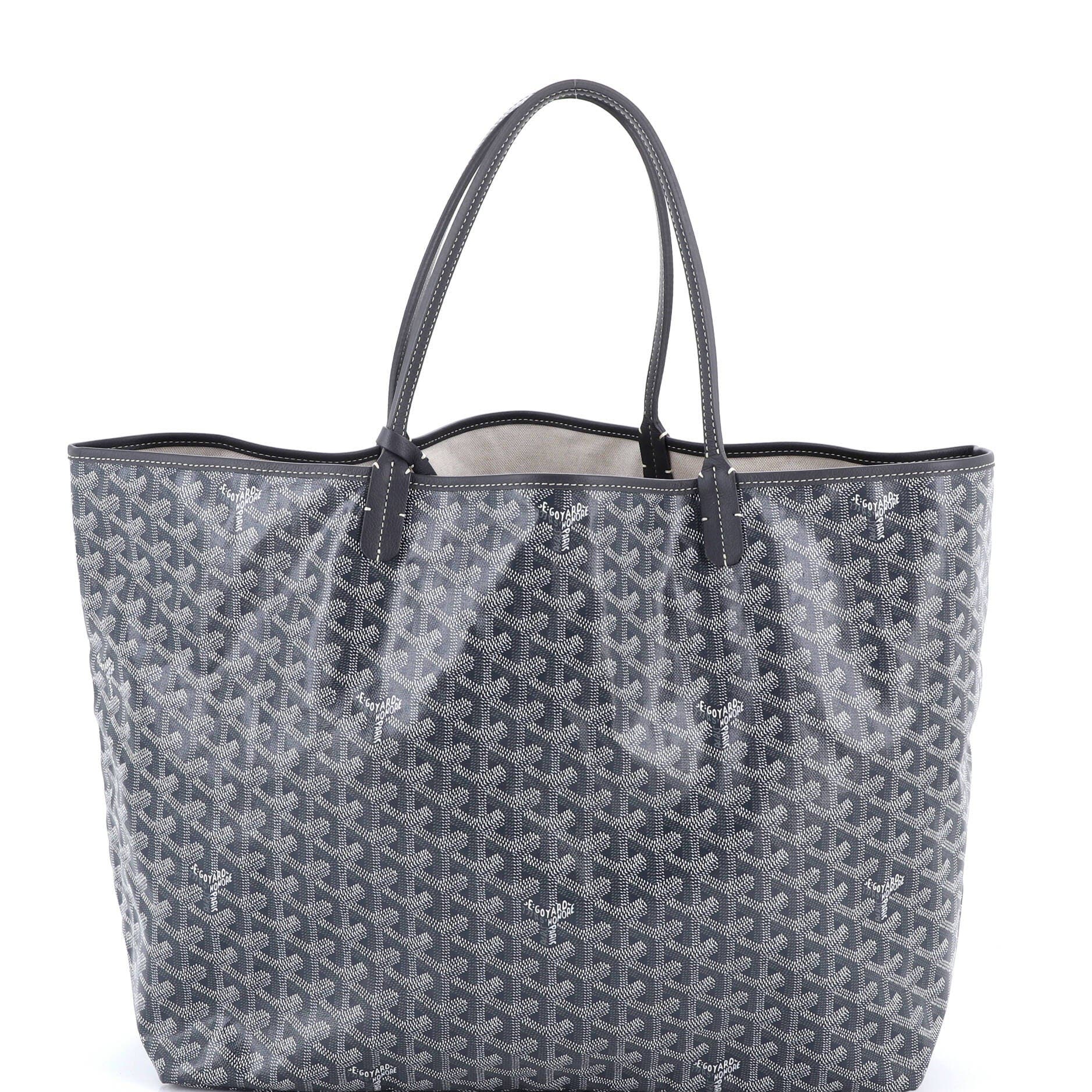 Pre-Owned Goyard Saint Louis Tote Coated Canvas GM, Main, color, Gray