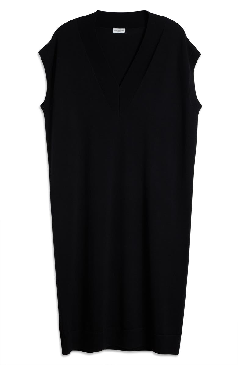 Dries Van Noten Taipan Merino Wool Dress, Alternate, color,