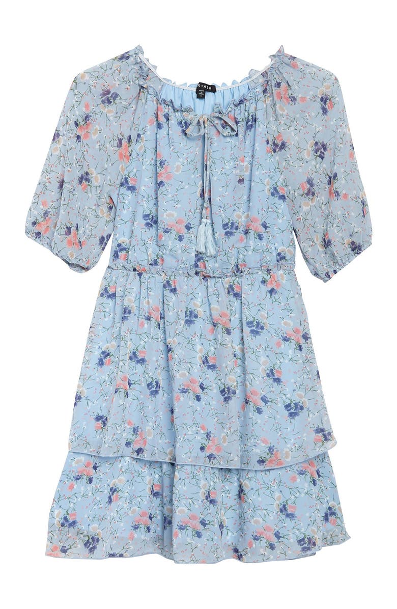 MAX AND ASH Double Tier Floral Dress, Main, color,