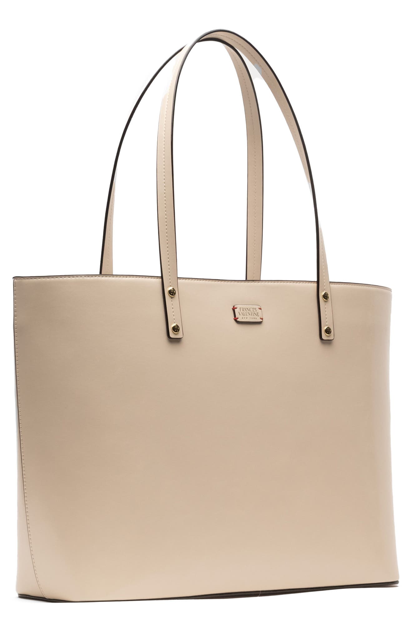 Frances Valentine Trixie Leather Tote, Alternate, color, Oyster