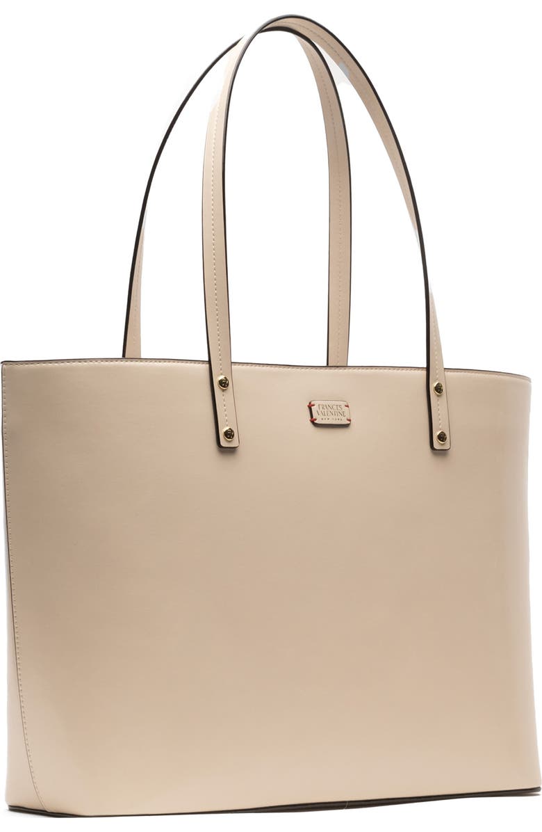 Frances Valentine Trixie Leather Tote, Alternate, color, Oyster