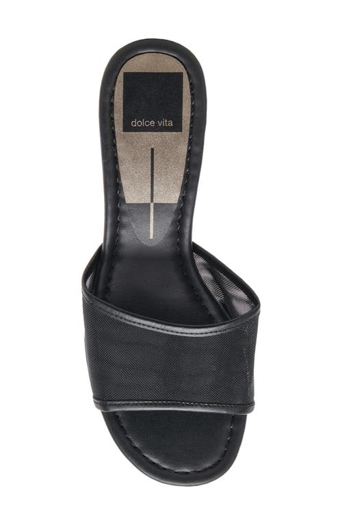 Dolce Vita Meeza Womens Solid Mesh Heels In Onyx Mesh