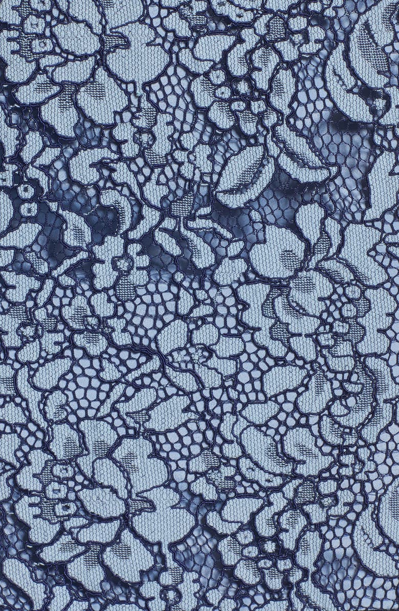 Keepsake the Label Catch Me Ruffle Lace Sheath Dress, Alternate, color, 