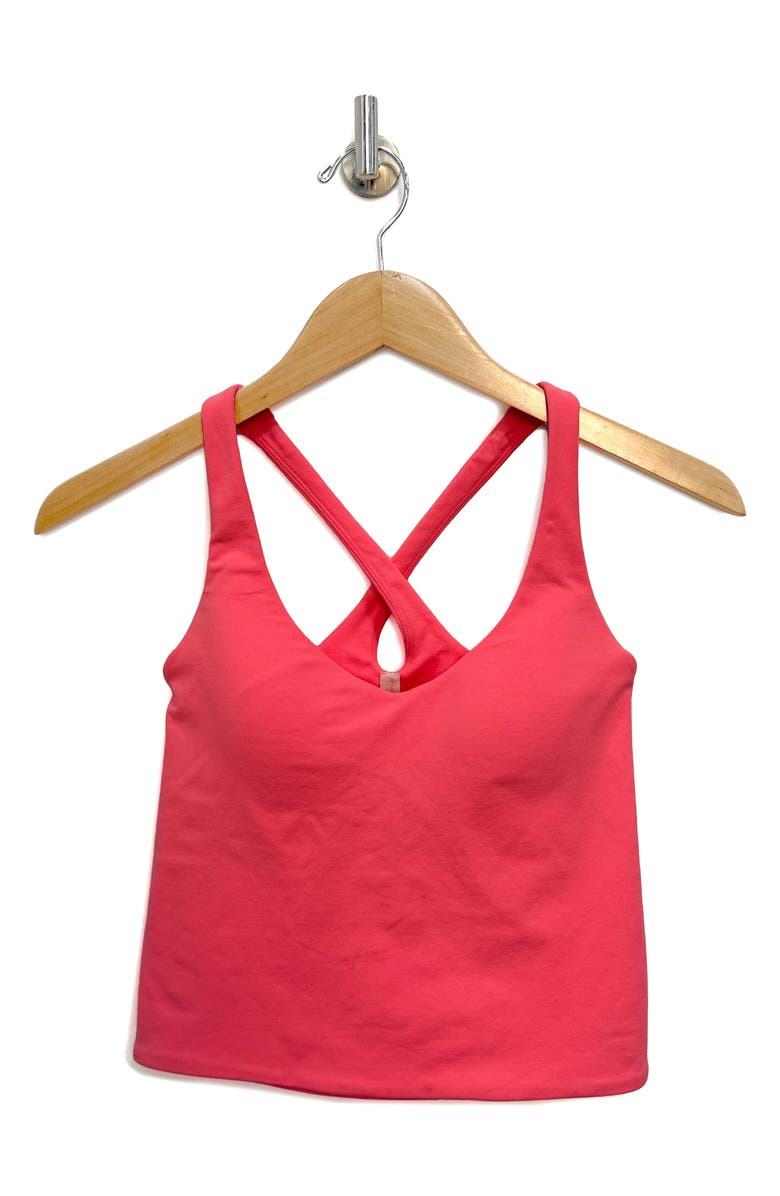FREE PEOPLE MOVEMENT Good Karma Sculpt Tank, Alternate, color, Just Peachy