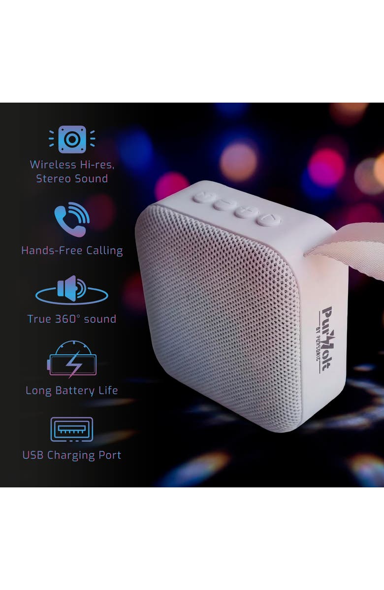 PURSONIC Wireless Speaker - Portable Bluetooth Sound System, Alternate, color, White