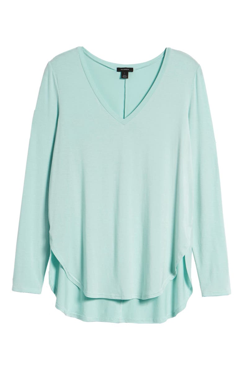 Halogen<sup>®</sup> V-Neck Tunic, Alternate, color, Blue Resort