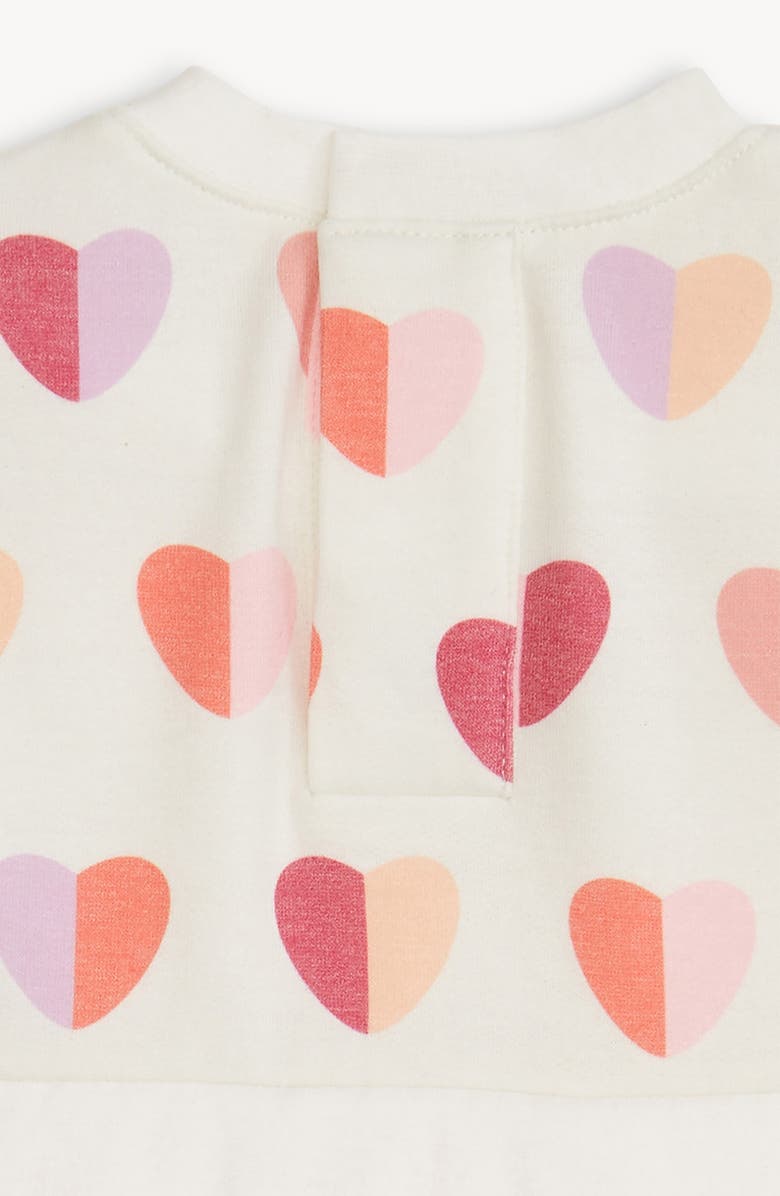 Magnetic Me Hearts Magnetic Brushed Fleece Sweatdress, Alternate, color, Heart