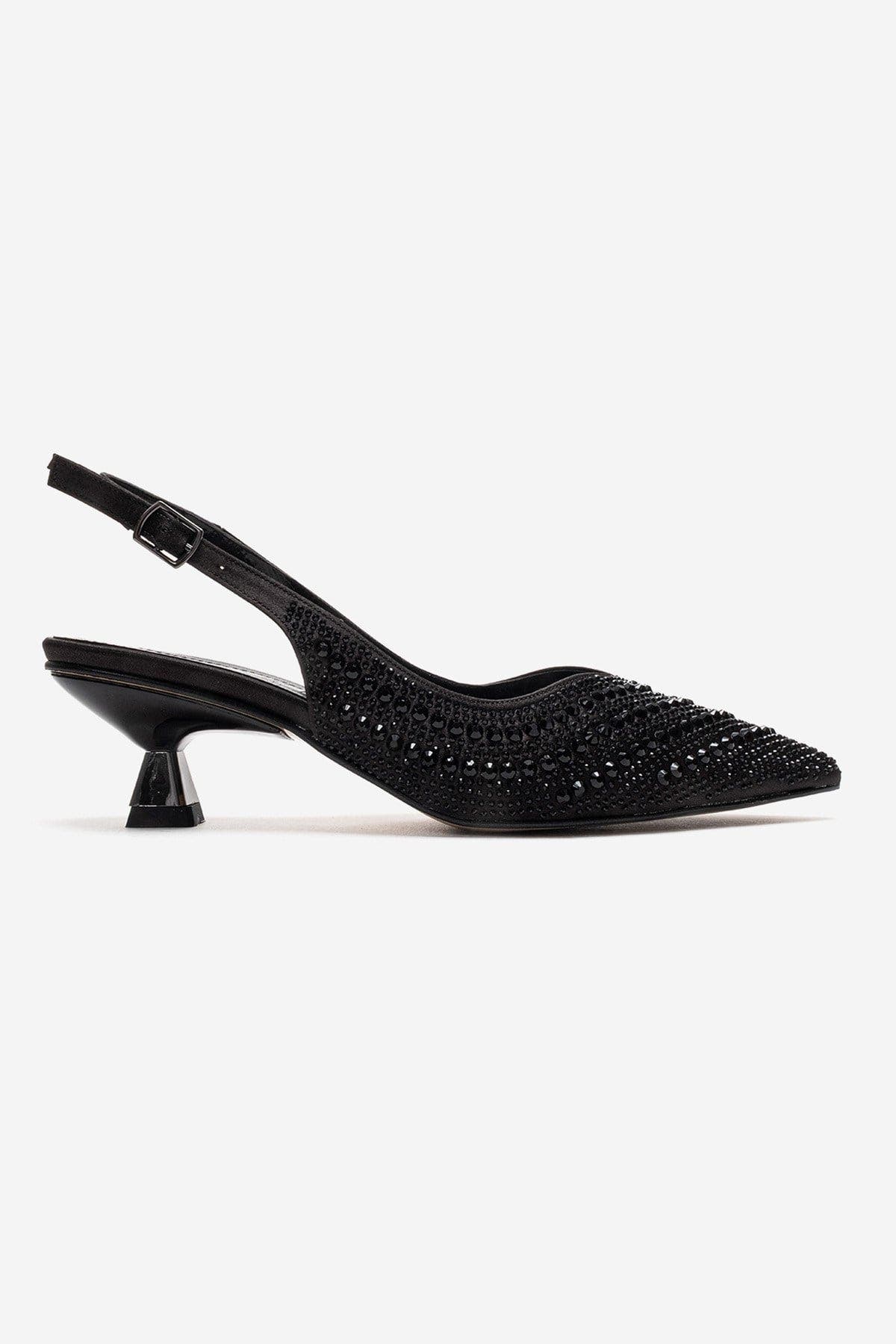Prologue Shoes Royale Embellished Kitten Heel Pump, Alternate, color, Black