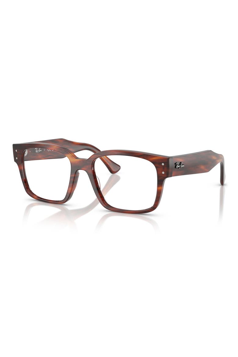 51mm Square optical glasses, Alternate, color, STRIPED HAVANA