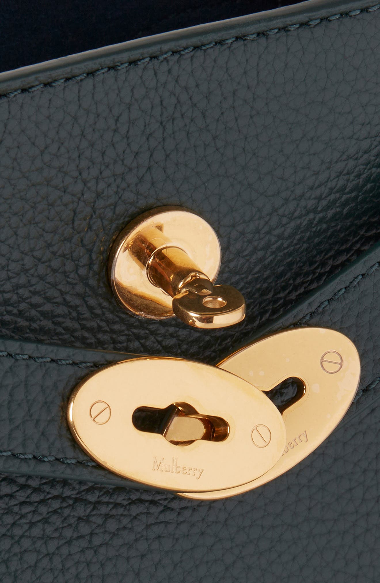 Mulberry Islington Leather Bucket Bag, Alternate, color, Mulberry Green