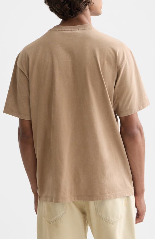 Scotch & Soda Oversize Logo Cotton Graphic T-shirt In Brown