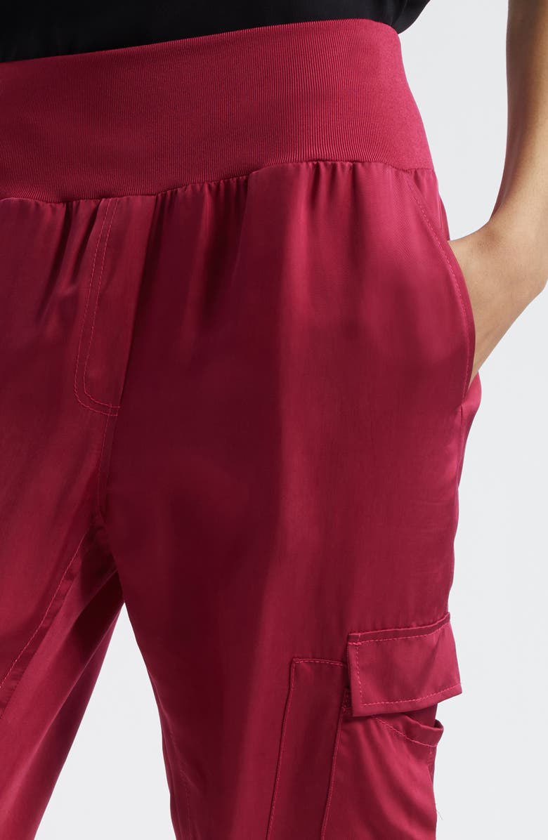 Giles Cupro Crop Cargo Joggers