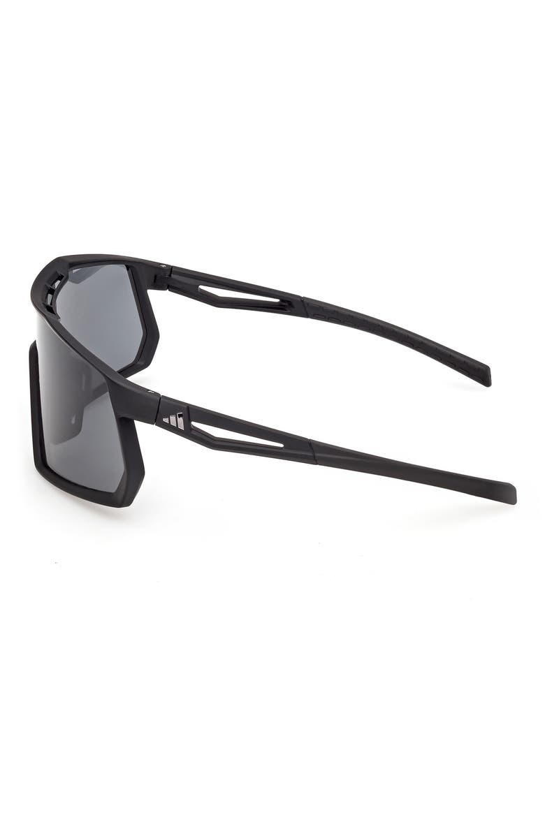Sport Shield Sunglasses, Alternate, color, MATTE BLACK / SMOKE