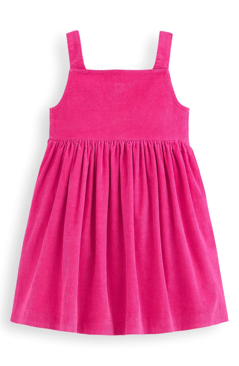 Mini Boden Kids' Corduroy Pinafore Dress, Alternate, color, Raspberry Pink