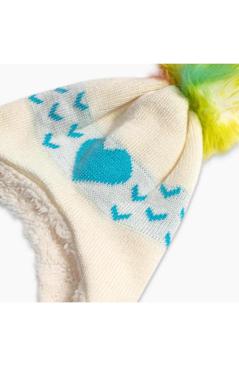 Turtle Fur Toddle Sophie Winter Hat, Alternate, color, Turquoise