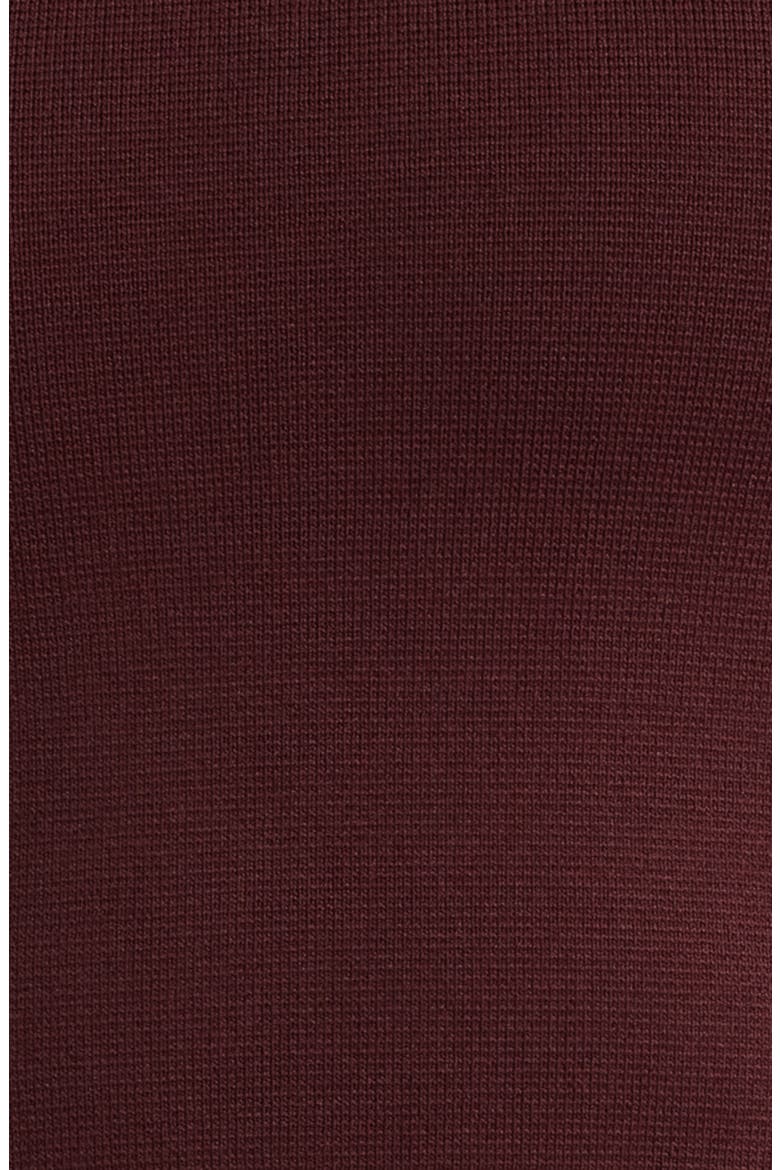 Sleeveless Mixed Media Fit & Flare Midi Dress, Alternate, color, OXBLOOD