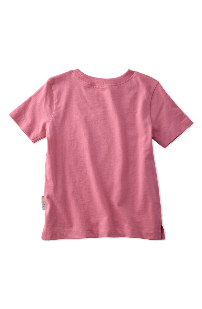 BUTTERBLU Kids' Taylor Assorted 10-Pack Organic Cotton T-Shirts, Alternate, color, Sunny Pink Rainbow