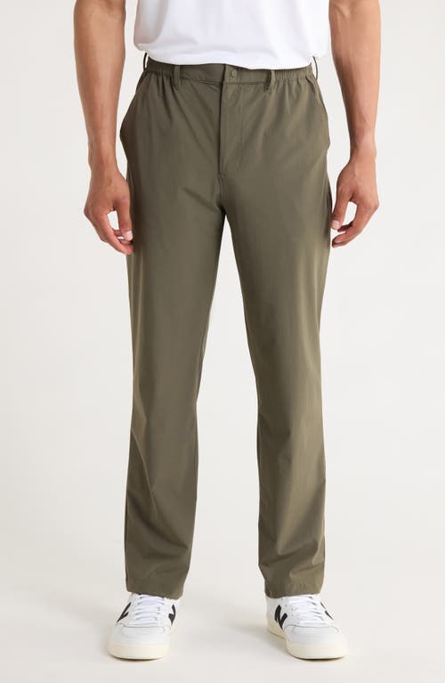 Quiet Golf Nylon Golf Pants in Olive 