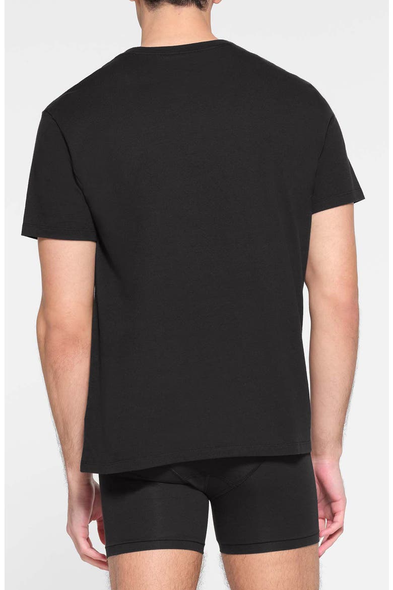 Classic Cotton Crewneck T-Shirt, Alternate, color, ONYX
