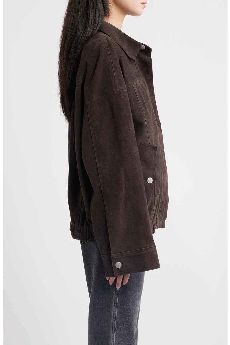 Nara Suede Jacket, Alternate, color, TOBACCO SUEDE