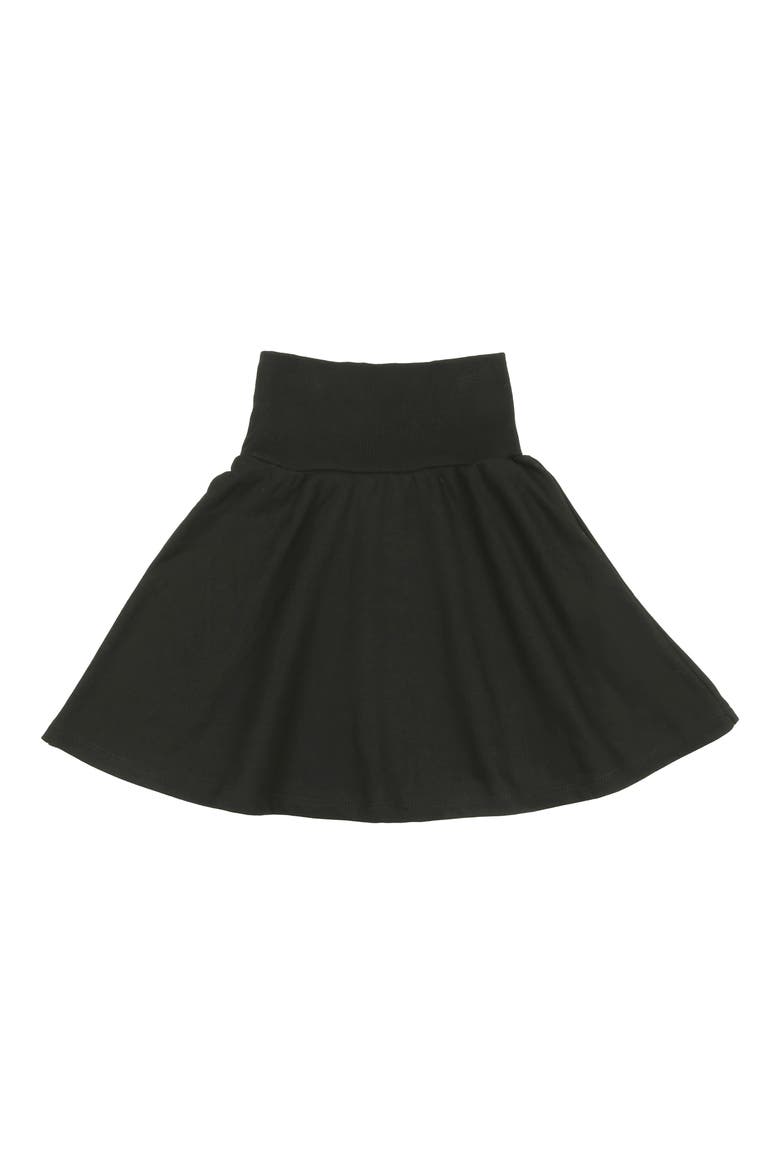 Kids' Cotton Blend Terry Skirt, Main, color, BLACK