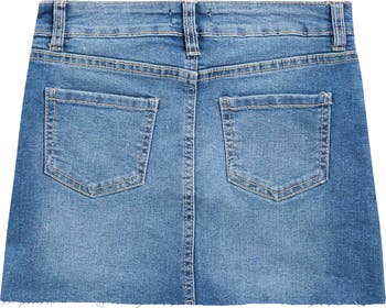 Kids' Micro Denim Miniskirt with Shorts