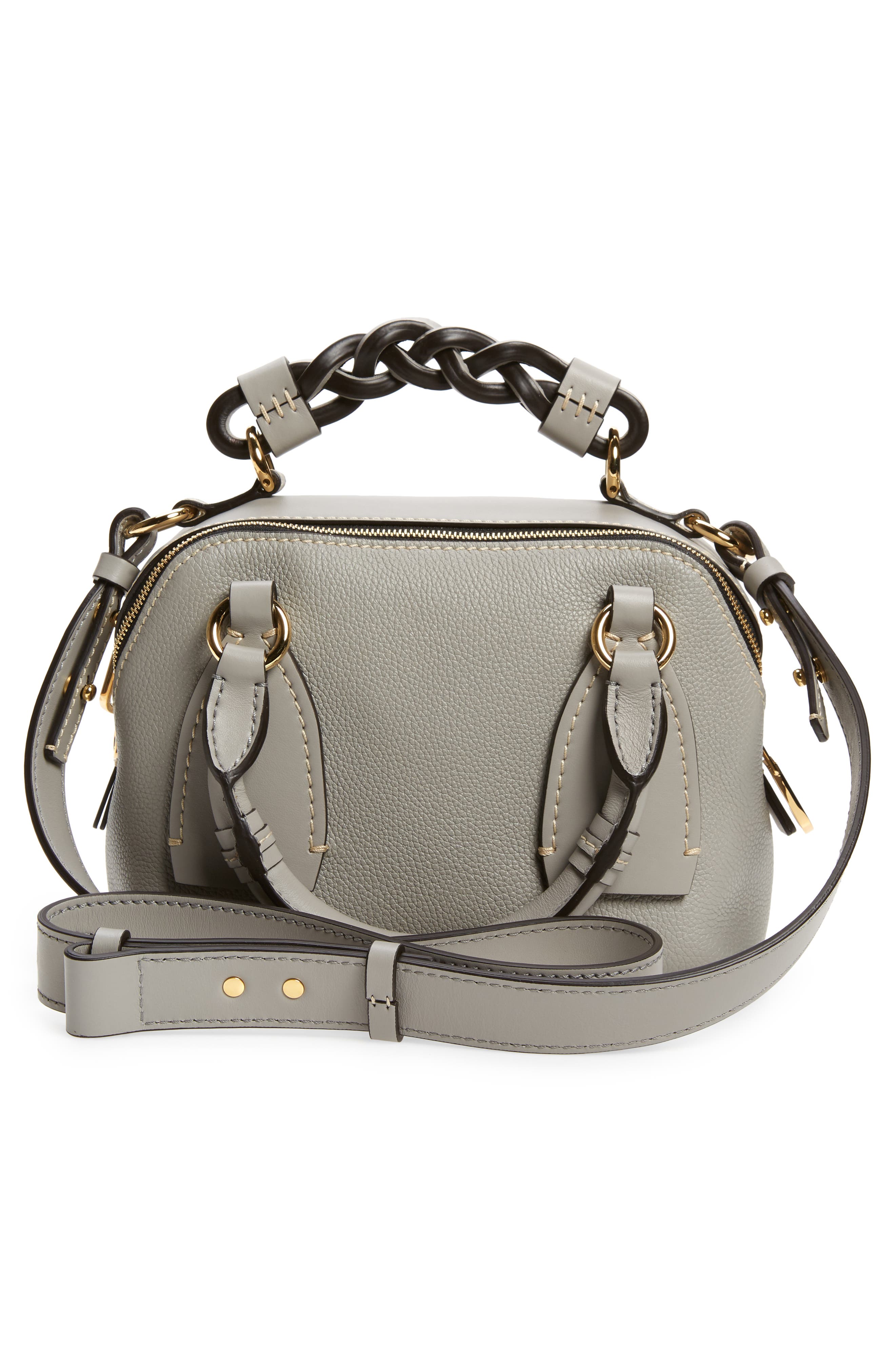 Chloé Small Daria Leather Day Bag, Alternate, color, 