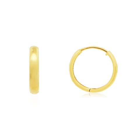 Gold Huggie Hoop Earrings