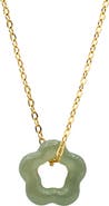 seree Plum blossom Green jade pendant necklace