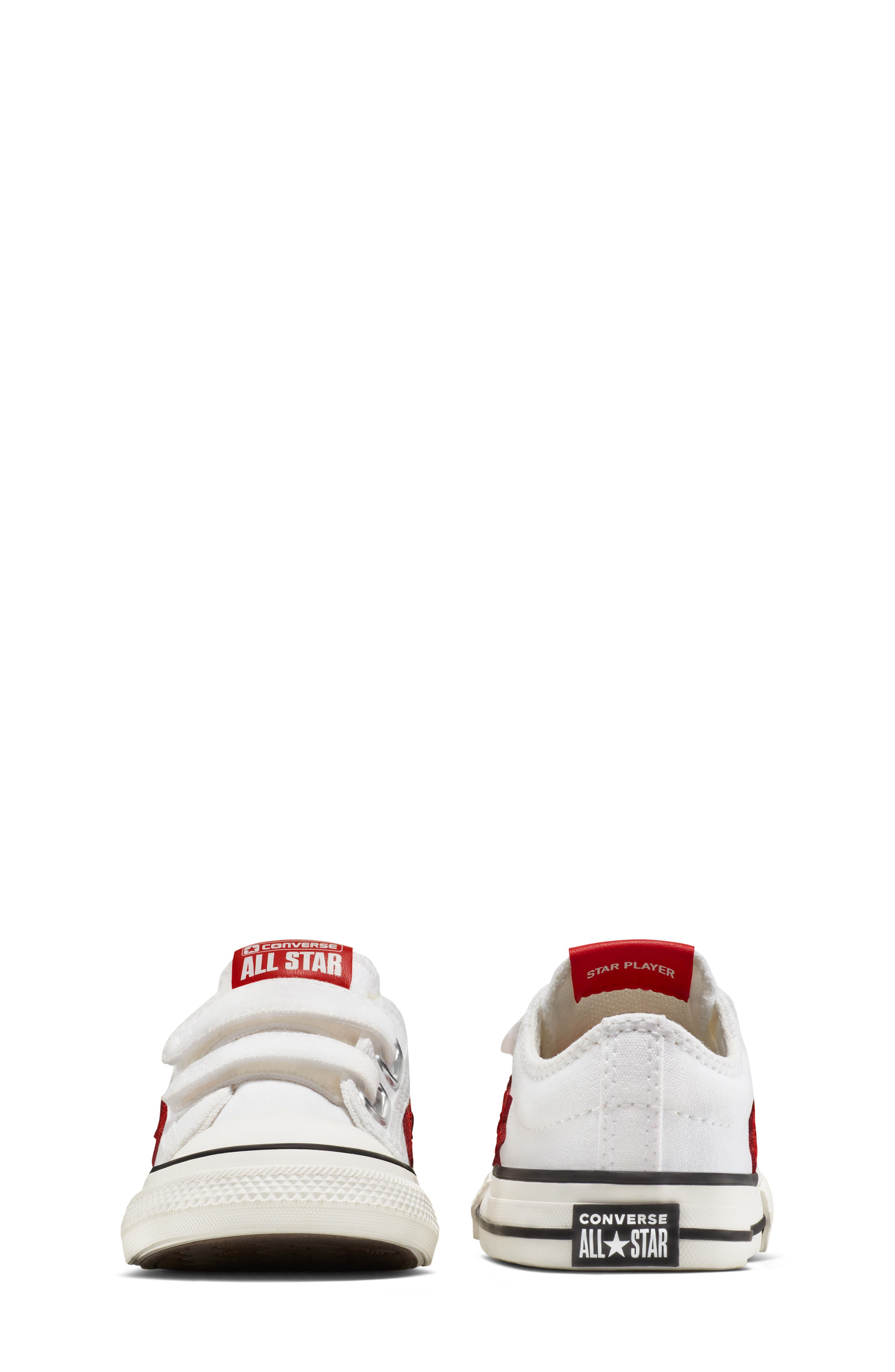 Converse Kids' Star Player 76 2V Oxford Sneaker, Alternate, color, White/ Red/ White