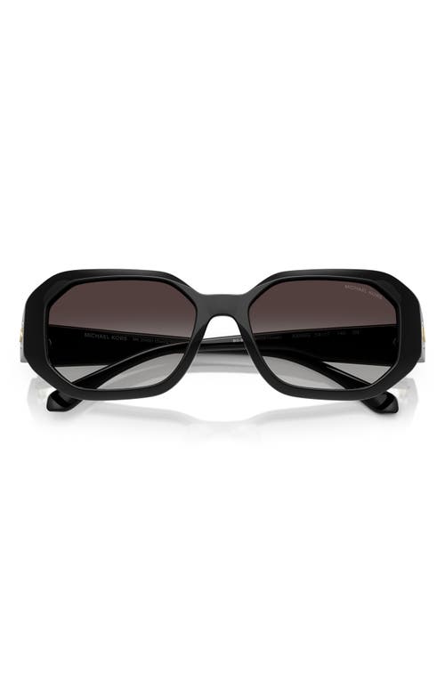 Michael Kors Womens Mk2240u Siesta Key Irregular-frame Acetate Sunglasses Black In Black