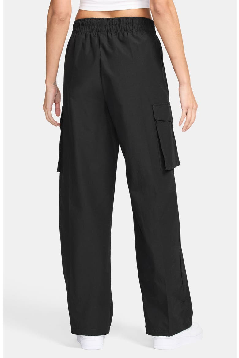 Sportswear Everything Wovens Mid-Rise Cargo Pants, Alternate, color, 010 BLACK/WHITE