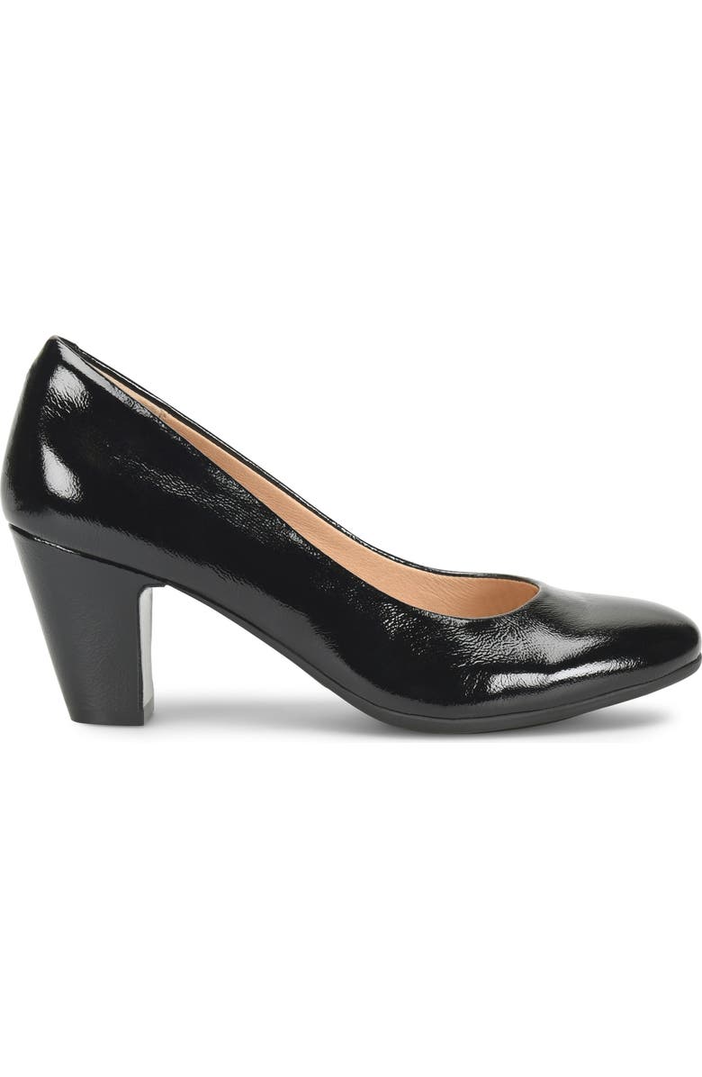 Söfft Lana Pump, Alternate, color, Black Patent