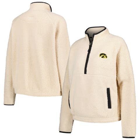 Women's Natural Iowa Hawkeyes Everest Half-Zip Sweatshirt
