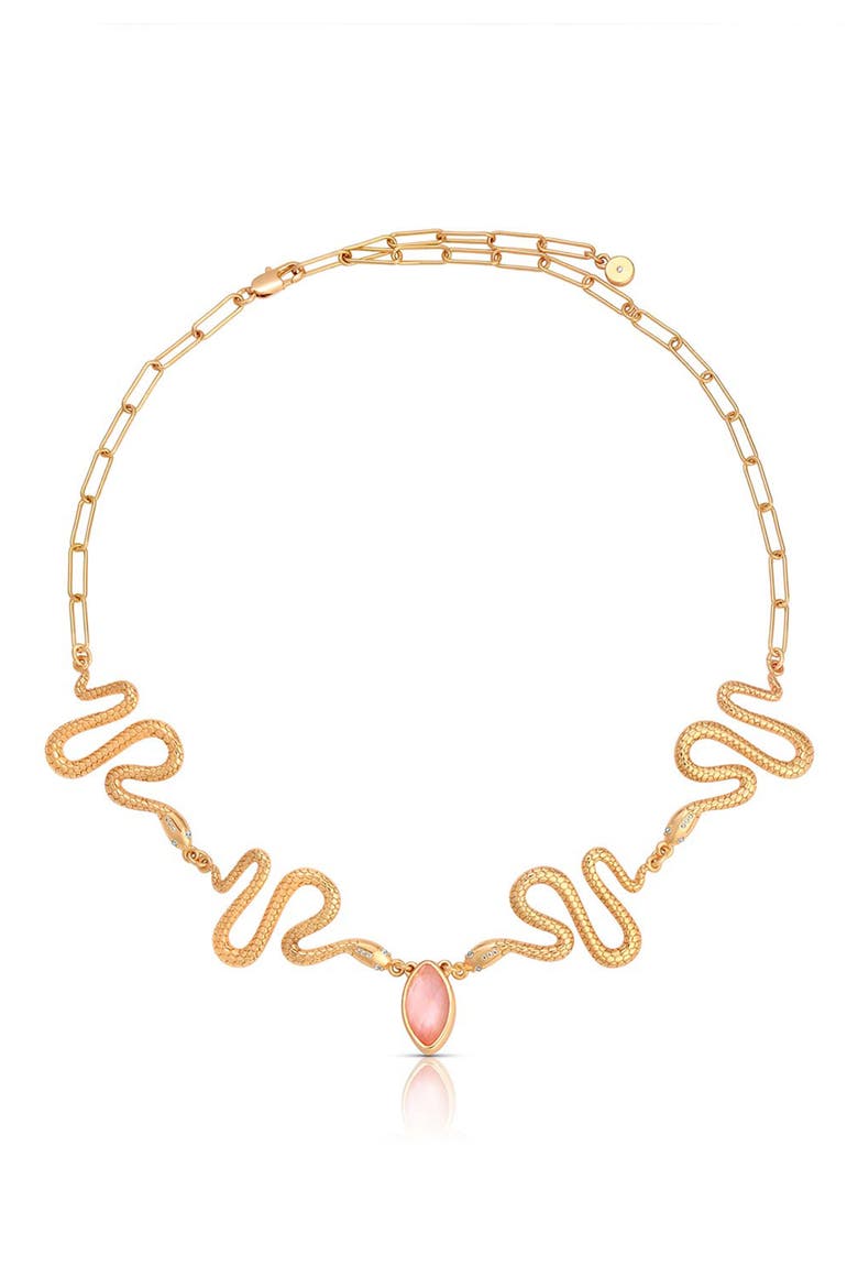 Serpentina Choker Necklace, Main, color, PINK