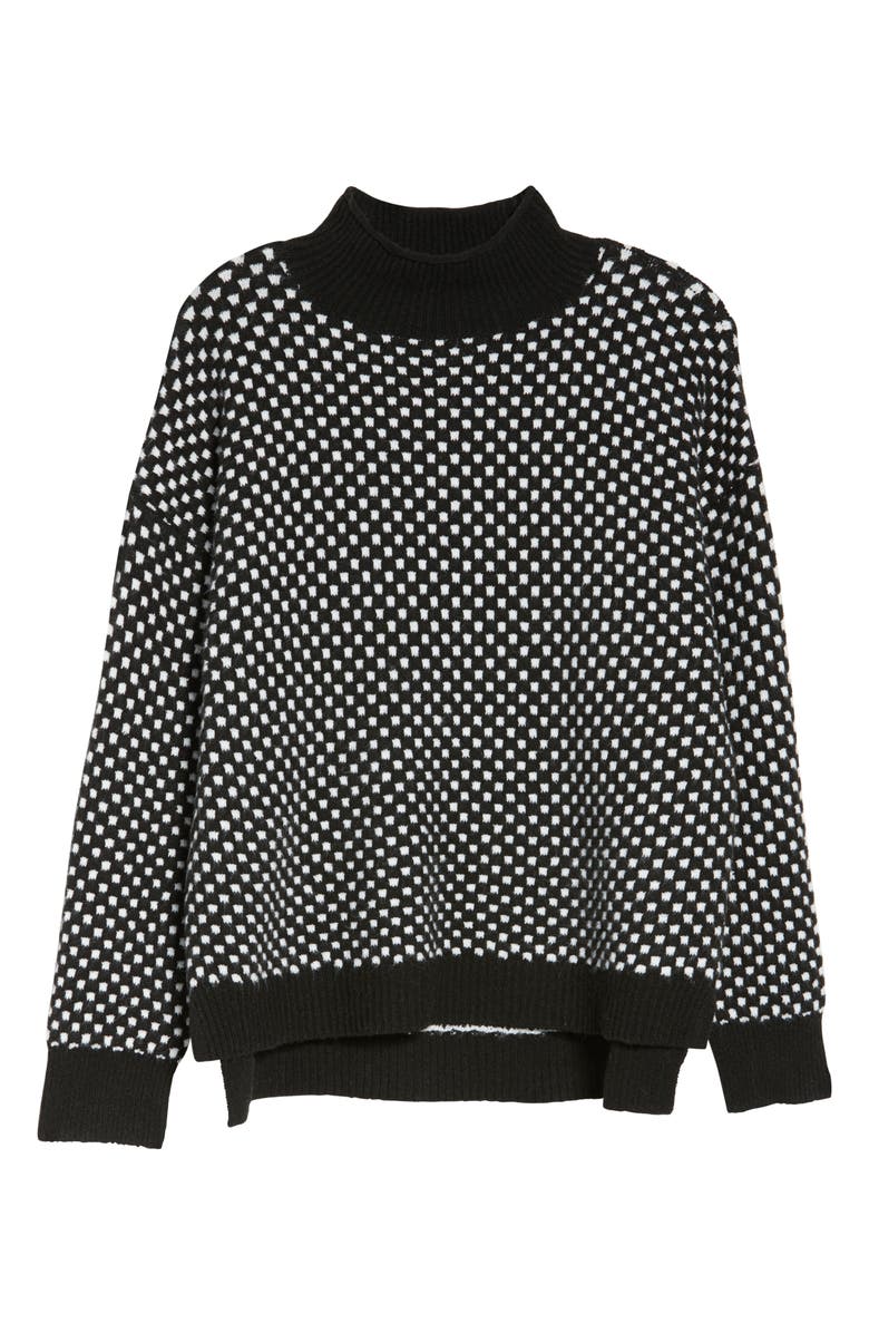 BP. Check Mock Neck Sweater, Alternate, color, 